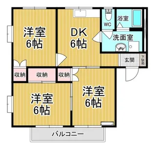 イースタンハイツII【2階】の間取り