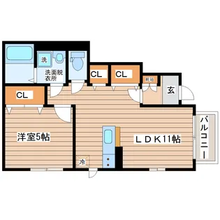 グレイスヴィラ【1階】の間取り