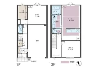 スターティングホーム上袋A棟の間取り