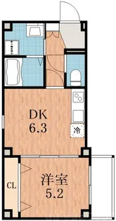 大阪府大阪市西成区天下茶屋東1【マンション】の間取り