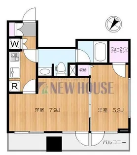 パレステュディオ神楽坂City Tower【9階】の間取り