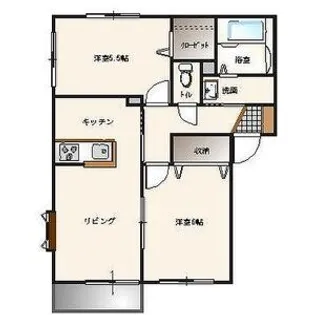 カーサソレーユ B棟【1階】の間取り