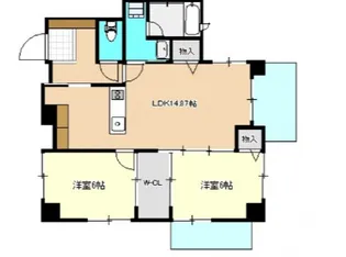 アーバンパレス田町【7階】の間取り