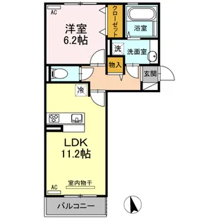 アヴァンティ コート【3階】の間取り