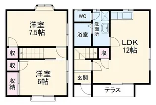 静岡県浜松市中央区三島町【一戸建】の間取り