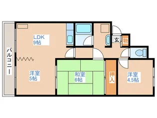 シャトー南平岸【1階】の間取り