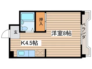 ドエル花菱【6階】の間取り