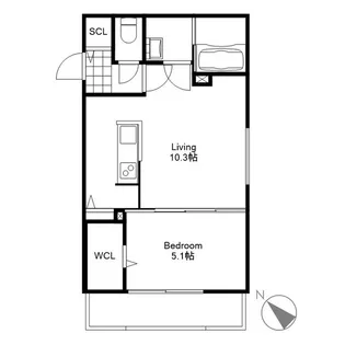 LIISA琴似【2階】の間取り