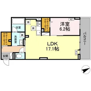 D-residence稲城【1階】の間取り
