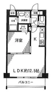 フラットヒル大森【3階】の間取り