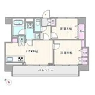 駒込タウンブリーズ【6階】の間取り