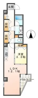 VILLA FIUME【3階】の間取り