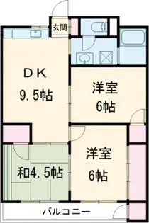 蕨中央ビル【3階】の間取り