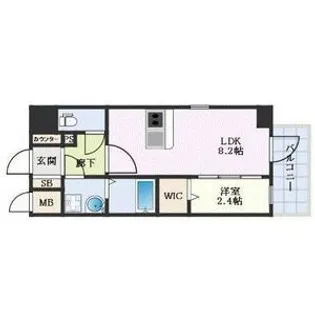 エスリード金山ル・グラン【14階】の間取り