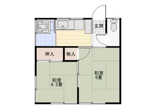 サンハイツ三山【2階】の間取り