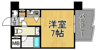 インターフェルティR2甲子園【4階】の間取り