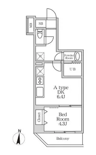東京都墨田区太平3【マンション】の間取り