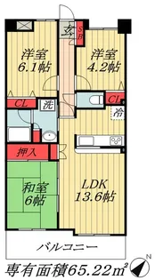 千葉県浦安市北栄4【マンション】の間取り