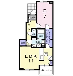 メルヘン フォレスト B【1階】の間取り