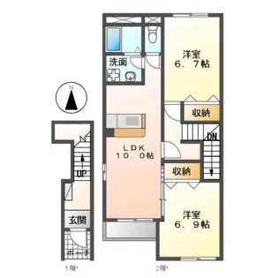 アーバンコートM【2階】の間取り