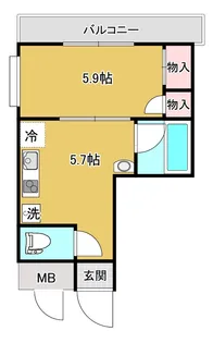 Le Clair【1階】の間取り