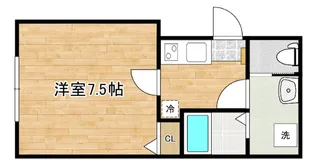 宮城県仙台市青葉区川内三十人町【アパート】の間取り