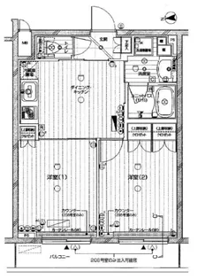 ルーブル東蒲田六番館【4階】の間取り