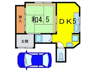 灘ハイツ【1階】の間取り