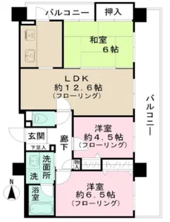 ライフプラザ横浜瀬谷【4階】の間取り