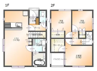 埼玉県熊谷市新堀【一戸建】の間取り