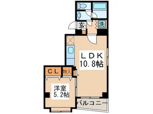 グリシン中原【2階】の間取り