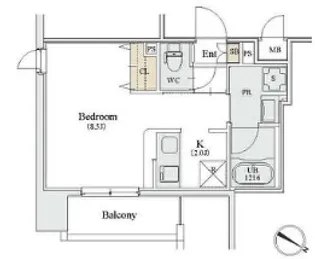 東京都中央区日本橋人形町1【マンション】の間取り