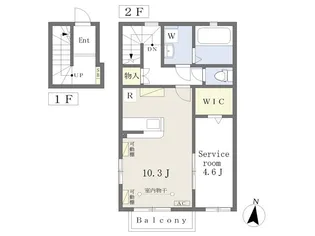 i・Court A【2階】の間取り