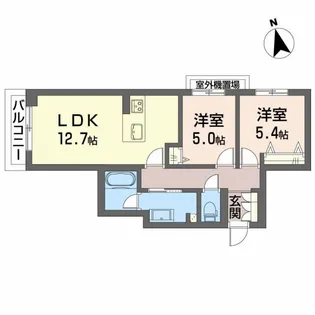 AXIS助信【3階】の間取り