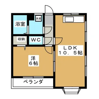 ハイム国谷【3階】の間取り