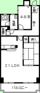己斐本町コープマンション【8階】の間取り