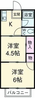 キャッスルハイツ【2階】の間取り
