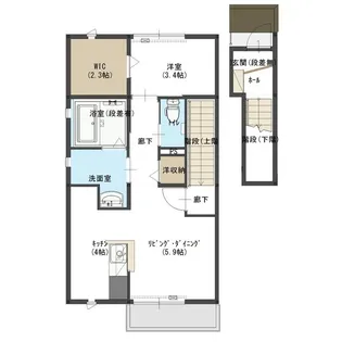 ティエラ煌【2階】の間取り