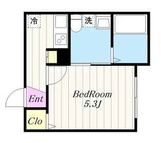 ベイルーム本厚木元町【2階】の間取り