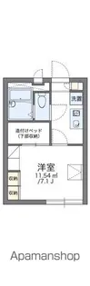 レオパレス三立ハイツA【1階】の間取り