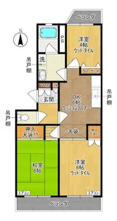ハイツ清和【1階】の間取り