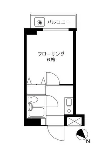 ロアジス上原【1階】の間取り