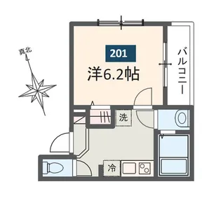 MELDIA原当麻【2階】の間取り