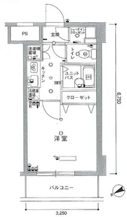 スカイコート・ヴィーダ五反田ウエスト【7階】の間取り
