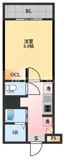 デ・クメール寺町通り【6階】の間取り