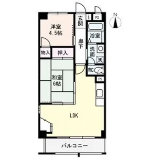 コーポ睦【5階】の間取り