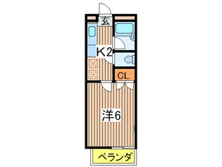 ハウス ウステリアA【2階】の間取り