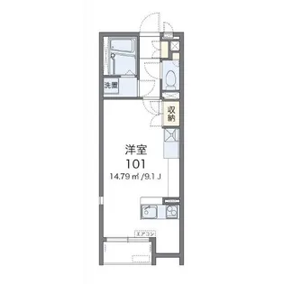 レオネクスト大田西館【1階】の間取り
