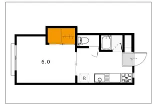カレッジ浜【2階】の間取り