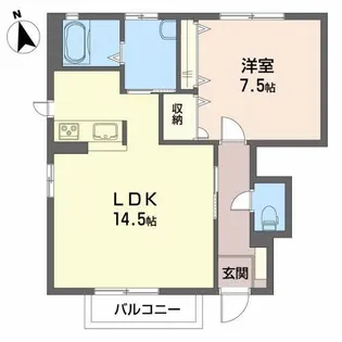 シャ-メゾン A【1階】の間取り